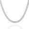 QUADRI - Elegante Silber Kette Herren 925 aus Panzerkette - Breite 7mm - für Männer und Frauen aus 925er Echtsilber - Länge 51 cm - Silberkette Herren anlaufgeschützt - Made in Italy