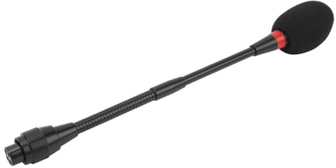 Microphone à Col de Cygne, Transmission du Son Claire, Réglage Flexible, Coque en Alliage D'aluminium, pour Salles de Conférence, 4 Trous