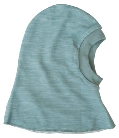 Joha, Baby und Kinder Schlupfmütze, Merino-Bambus-Viskose Doubleface, Mint, Helm-kompatibel (DE/NL/SE/PL, Numerisch, 48, Türkis)