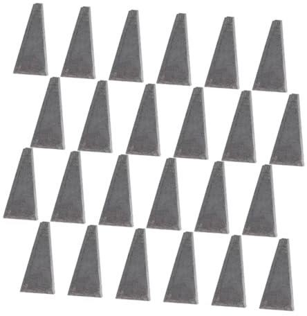 DECOMELODY Cunei Triangolari in Acciaio Per Martello Manico in Legno, Set Da 30 Pezzi Per Rinforzo e Montaggio, Strumenti Portatili Per Edilizia e Fai-da-te