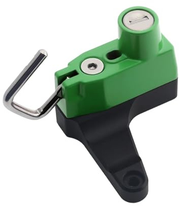 WTNZBAEM Candado antirrobo Lateral for Casco de Motocicleta con 2 Llaves, Compatible con Ducati Monster 696, Monster 796, Monster 1100 (2009-2010)(Green)
