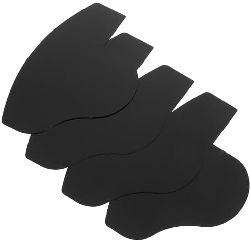DIYEAH 4pcs Hairline Enhancing Card Men Beard Shaping Tool Hairline Design Card for Beard Template Hair Fiber Spray Application