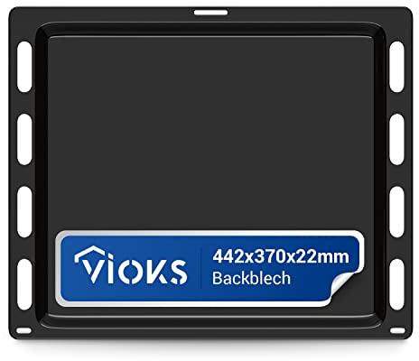 VIOKS Herd Backblech Email 442x370x22mm Ersatz für Bosch 00748225 Backblech Hoch für Backofen Herd Set, Bosch Hеrd Zubehör & Constructa Hеrd