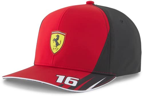 Scuderia Ferrari 2022 Offizielle Formel 1 Kollektion, Charles Leclerc Team Cap 2022, Unisex, Rot, Größe: Einheitsgröße