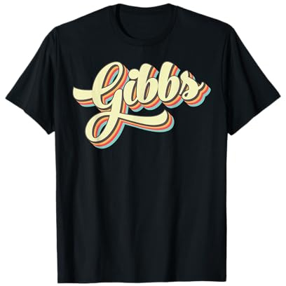 Gibbs T-shirt rétro Art Baseball Police Vintage T-Shirt
