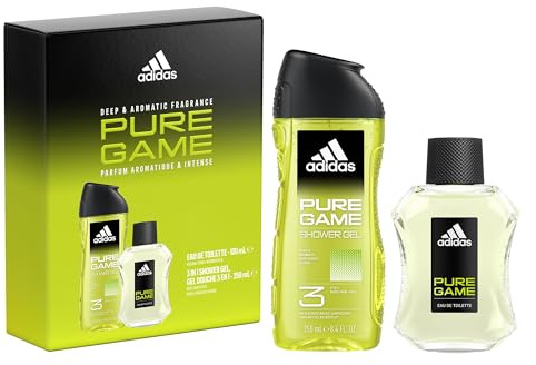 Adidas - Coffret Pure Game 2 Produits - Eau de toilette 100 ml citron et pin, gel douche 250 ml 3-en-1