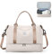 Reisetasche Damen 40x20x25 Ryanair Handgepäck Tasche Sporttasche Weekender Bag Schwimmtasche Wasserdicht Travel Duffle Bag Fitnesstasche Trainingstasche Krankenhaustasche mit Schuhfach,F10-Beigebraun