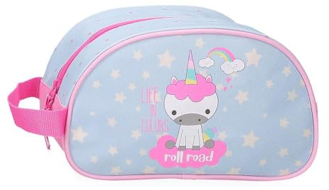 Roll Road I Am a Unicorn Neceser Adaptable Azul 24x14x10 cms Poliéster