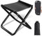 Bcuuozeeing Camping Hocker 200kg (440lbs) - 30cm Hocker Klappbar, Tragbarer Klapphocker Faltbar mit Aufbewahrungstasche, Campinghocker für Angeln, Reisen, Wandern, Grillen, Garten, Strand, Schwarz