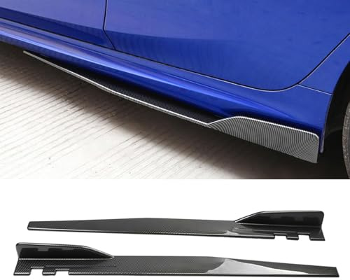 WQLTTFC Minigonne Laterali per Chery Omoda 5 2022 2023 2024 2025, Auto Alettoni Laterale Estensione Diffusore AntiGraffio Accessori Auto,Bright Carbon Fiber