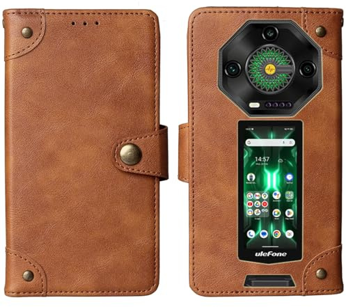 Cheshaoping Housse Téléphone Case Gel Skin pour Ulefone Armor 33 Pro 6.95 Coque Étui Cas Couverture Antichoc Cover Case (Marron)