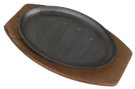 Sartén para Bistec de Hierro Negro para Cocinar Teppanyaki en Cocina
