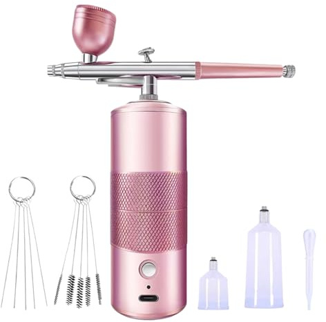 Aérographe à ongles | Pulvérisateur de vernis à ongles | Kit de peinture de voiture portable pour débutant visage maquillage chaussure art graffiti cheveux gâteau