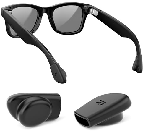HanCenDa Antiscivolo per occhiali Meta Accessori per Meta Wayfarer/Skyler/Headliner Gen 1 e 2, cuscinetti auricolari in silicone antiscivolo per occhiali intelligenti, 1 paio