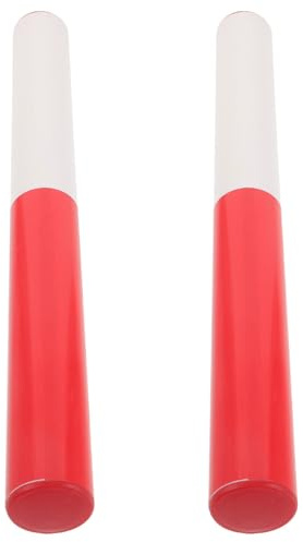 MOBUTOFU Bastón Deportivo de Abs para Relevos, 2 Piezas, Liviano y Resistente, Testigo para Pista y Campo, Adecuado para Juegos de Relevos, Clases de Educación Física y