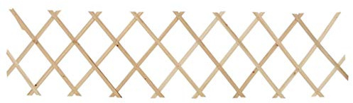 Valla de madera de tijera para cazadores, 5 unidades, madera de abeto, 180 x 30 cm, ampliable, valla de jardín para exteriores como enrejado o protección visual, campo de valla duradero para parterres