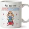 MUGFFINS Taza Hermana - Aquí Bebe una Super Hermana - Taza Desayuno/Idea Regalo Cumpleaños para Hermanitas. Cerámica 350 mL