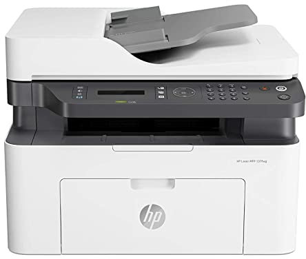 HP Laser 137fnw Laser-Multifunktionsdrucker (Laserdrucker, Kopierer, Scanner, Fax, WLAN)
