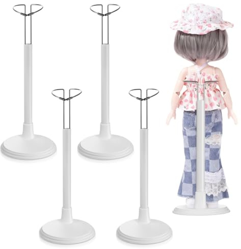 TOYANDONA Lot De 4 Supports De Poupée Créatif Présentoir Poupée Portable Support De Rangement Pour Jouet Enfant Pour Maison Et Exposition De Figurines