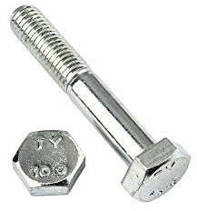 10 Stk Sechskantschraube mit Schaft - DIN 931 10.9 M10 x 60 verzinkt