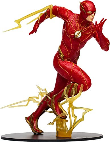 Lansay – DC Multiverse The Flash Movie Figurine 30 cm – Statue de Collection McFarlane Toys – Héros en Course avec Effets Éclair – Accessoires Inclus – Univers Super-Héros – Idée Cadeau Garçon 12 Ans