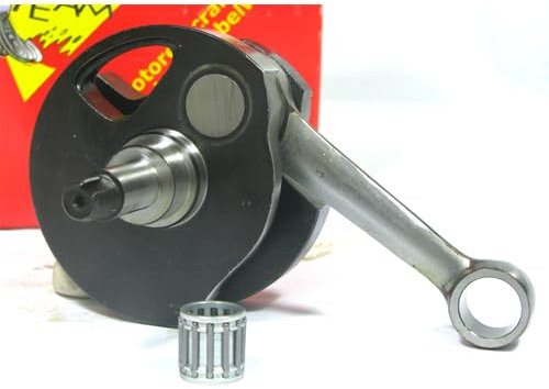 Mazzucchelli Albero Motore Anticipato AMT162M - Compatibile con VESPA PX 125 150 Corsa Lunga 60mm con Gabbia a Rulli