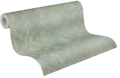 A.S. Création livingwalls Hot Spots Motivtapete 10,05 m x 0,53 m klassischen Ornamenten - Grün, Champagner, Metallic - Vliestapete, Wanddeko im luxuriösen Stil Made in Germany - 786725