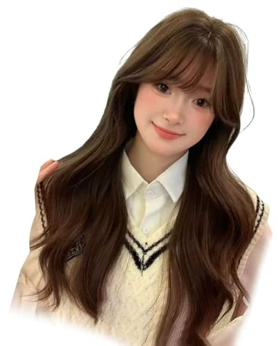 Largo Y Rizado Cabeza Tupé Postizo Único Marrón Oscuro Para Halloween Cosplay Mascarada Accesorios Fotos Tupé Mujeres Mujeres Negras