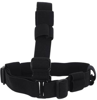 GATHINESS Correa para Linterna Frontal de Nylon Negro, Banda Ajustable para Uso Manos Libres en Actividades al Aire Libre y Reparaciones, Versátil y Cómoda