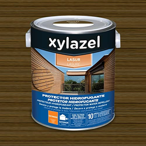 Xylazel Lasur Protector Hidrofugante Satinado Nogal 2,5 L