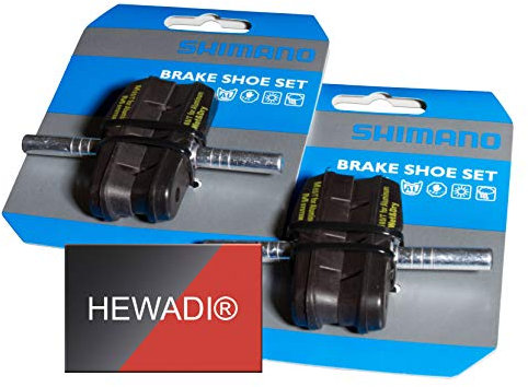 SHIMANO Unisex – Erwachsene M65T Bremsschuh, schwarz, 2 Paar