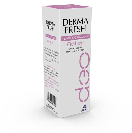 Dermafresh Ipersudorazione, Deodorante Attivo Roll On, Antitraspirante, 75 ml
