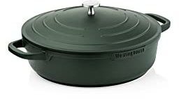Westinghouse PERFORMANCE SERIES Padella con coperchio, grande padella da 32 cm, per piani cottura a induzione e tutti i piani cottura, padella rivestita con manico, bordo alto, lavabile in