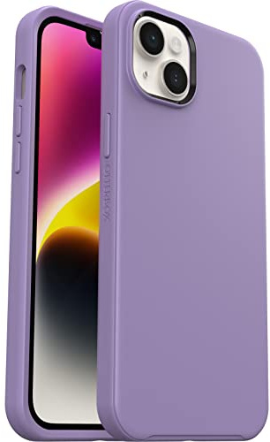 OtterBox Symmetry+ Case for iPhone 14 Plus with MagSafe, Shockproof, Drop proof, Protective Thin Case, 3x Tested to Military Standard, Antimicrobial Protection, Purple