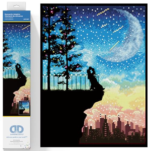 Diamond Dotz Diamond Painting Romantiska höjder. 5D Landskap Diamonds Box Full Paint Kit med Diamonds mellannivå 40 x 30 Cms