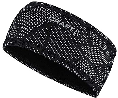 Craft CORE Essence Lumen Sport Stirnband Damen/Herren L/XL | reflektierendes Sport Stirnband Herren | Laufstirnband Unisex
