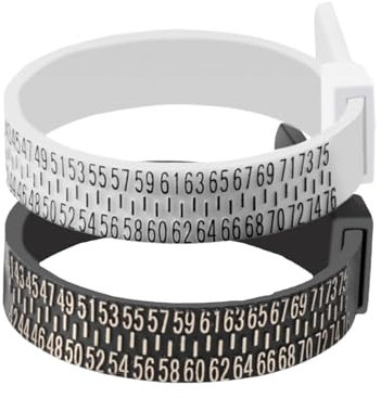 RinggröSsenmesser,2 Stück Ring GrößEnmesser,Ringmesser Finger,Deutsche Ringe Sizer,RinggrößE Messen,Measuring RinggrößEnmesser,Ringmassband,für Die Einen Ring Eine Hochzeit Ein Geschenk Kaufen MüSsen