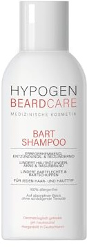 HYPOGEN CARE® skäggschampo (100 ml) | Särskilt vårdande | perfekt för allergiker och för känslig hud | daglig vård