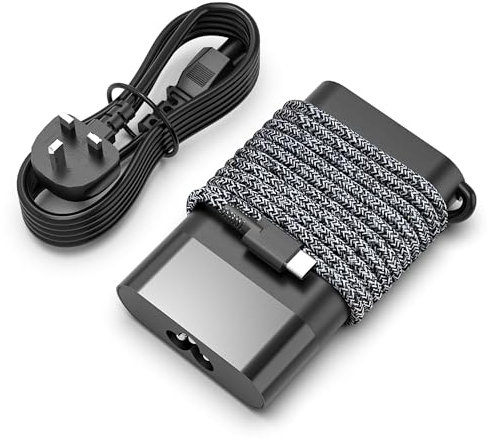 SKOTSLYE New Slim 65W USB-C Laptop Charger Compatible with HP Spectre X360, Elitebook x360, Envy, Chromebook, Elite x2, ProBook Travel Type C Power Cord Supply