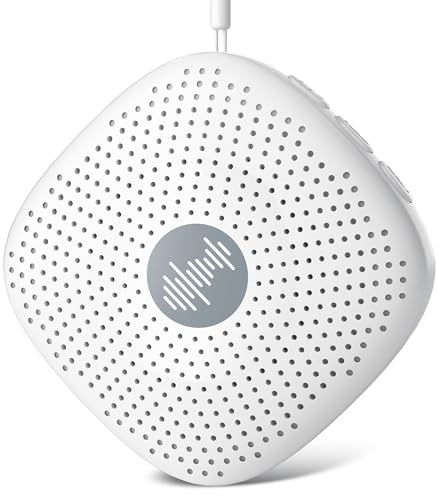 White Noise Machine Baby,Portable White Noise Machine for Adult,Sleep Timer 21 Soothing Sound Noise Canceling,USB Rechargeable,Compact Size for Home,Travel,Registry Gift