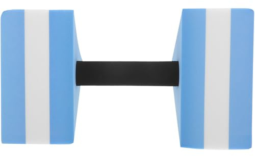 Healvian Haltères pour Aquagym en Mousse EVA Triangulaires Bleu Blanc Légers et Flottants 150X150X270 MM Équipement D’Entraînement pour Exercices Aquatiques et Musculation en Piscine