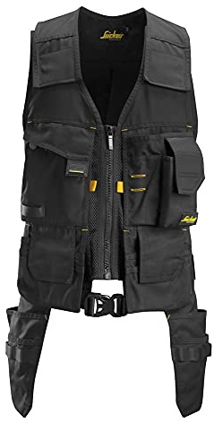 Snickers Workwear 4250 Gilet porte-outils AllroundWork T.XS, unisexe pour adulte, Noir, Taille Unique