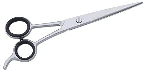 SS INSTRUMENTX Professionelle friseurschere, Premium-Edelstahl haarschneideschere für präzises Schneiden, haarschere für Friseure und den Heimgebrauch, perfekt zum Haareschneiden (Silber)