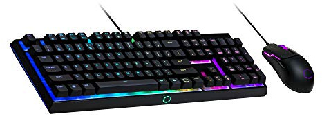 Cooler Master MS110 Tastiera e Mouse RGB Gaming Combo - Interruttori Mem-Ccanici Lineari, Anti-Ghosting a 26 tasti, Controllo Integrato, Mouse Gaming MS110 con 4 Impostazioni DPI - Layout QWERTY IT