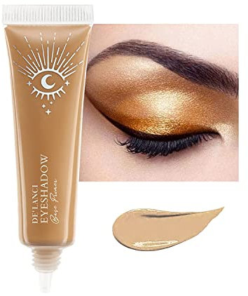 DE'LANCI Eyeshadow Primer Matt,Professional Makeup Eyeshadow Primer Waterproof Durable, No Wrinkle, Anti-Age Enhance Eye Color Lids (Brown)