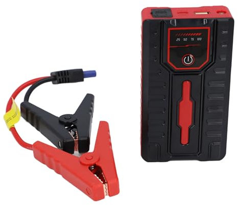 Autobatterie-Starthilfe-Power-Pack, 1000 A Tragbare Auto-Starthilfe-Powerbank für 12-V-Fahrzeuge mit Bis zu 7,0 L Benzin und 5,5 L-Motoren, mit LED-Taschenlampe und USB-Ausgang