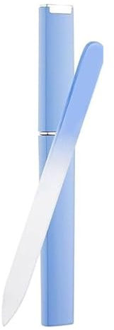 1 Pack Crystal Nail Glass File Strong Glass File for Natural and Artificial Nails, Nail File with Case Crystal Nail File Professional Salon Manicure Tool