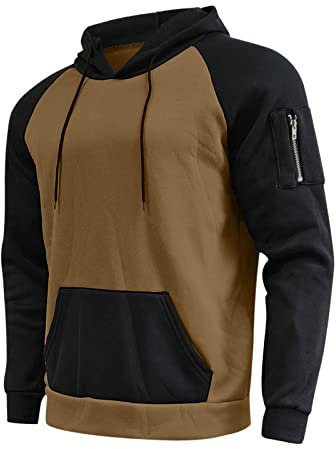Jacket Men Fleece Lined Hoodie Black Gifts Mens Male Casual Hoodies Sleeve Drawstring Long Sleeve Pocket Hooded Blouse Halloween Jumper Women (E, XL)