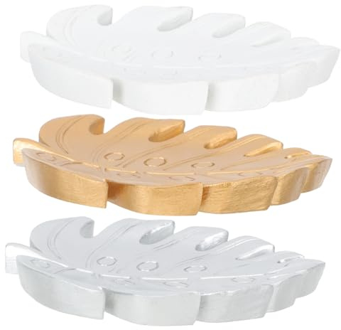 Levemolo 3pièces Coupelle Décorative Forme pour Rangement De Bijoux Support à Bagues Et Accessoires Fond Photo Élégant