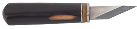 Cuchillo Artesanal de Cuero, Herramienta de de Madera Hecha a Mano para Esquivar Diseño de Punto de Precisión de Tallado para Accesorios Artesanales Profesionales de la